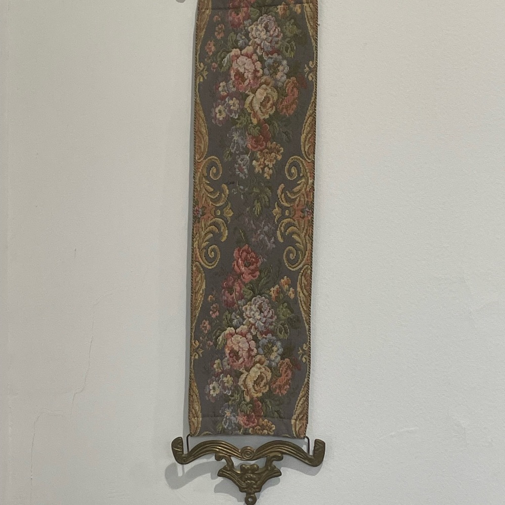 Corona Floral Tapestry with Gold Accents